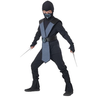 Child Blue Stealth Ninja Costume Large : : Toys & Games