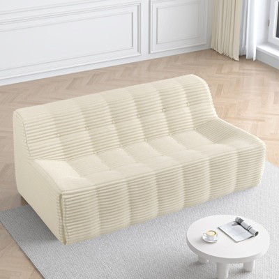 Syemin Bubble Sofa, Lazy Sofa, Lounge Sofa, Suitable for Living Room, Office, Apartment, Beige, 75"*35.24"*29.53"