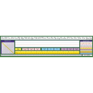 North Star Teacher Resources Adhesive Intermediate Contemporary Cursive Desk Plates, 17.5" x 4", Pack of 36 - 1 of 4