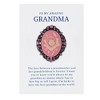 Anna-Kaci Rose Pink Flower Cameo Brooch Pin Crystal Rhinestones with Family Member Gift Message Card & Envelope Jewelry Gifts - 2 of 4
