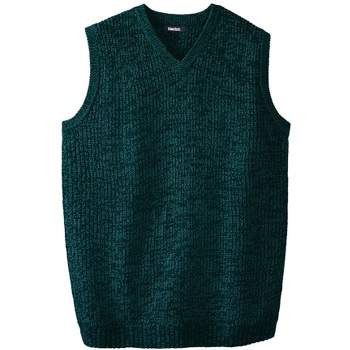 KingSize Men's Big & Tall Shaker Knit V-Neck Sweater Vest