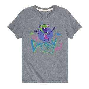 Boys' - Invader ZIM - ZIM and GIR Short Sleeve Graphic T-Shirt - 1 of 4