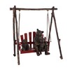 SPI Home Bear and Cubs on Porch Swing – Rustic Wildlife Cast Aluminum Sculpture, Hand-Painted Cabin Décor, 23" Tall Indoor/Outdoor Accent - 3 of 4