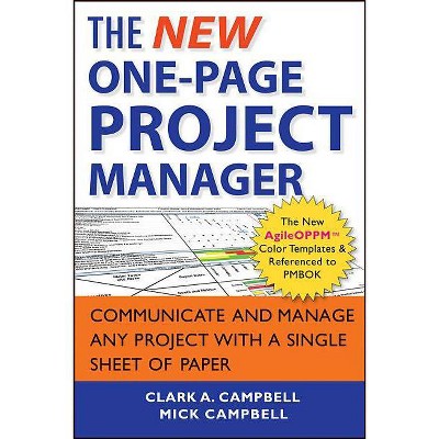 The New One-Page Project Manager - by  Clark A Campbell & Mick Campbell (Paperback)