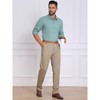 INSPIRE CHIC Men's Stripes Long Sleeved Button Down Business Dress Shirts - 2 of 4