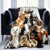 Lomsoe Cute Christmas Dogs Print Flannel Blanket - All Seasons Soft and Warm Throw Blanket for Bed, Napping, Camping, Travel, Office - 4 of 4