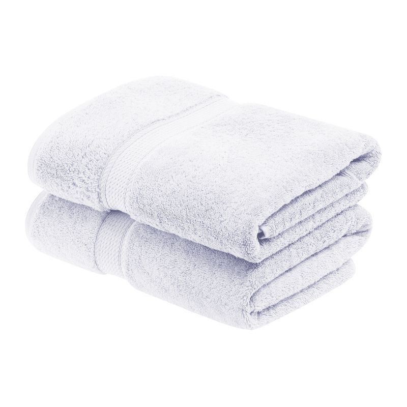 Premium Cotton 800 GSM Heavyweight Plush Luxury 2 Piece Bath Towel Set by Blue Nile Mills, 1 of 11