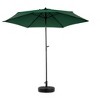 Gulches 9FT Outdoor Patio Umbrella Outdoor Table Umbrella with Push Button Tilt and Crank(Base Not Included)(Dark green) - 2 of 4