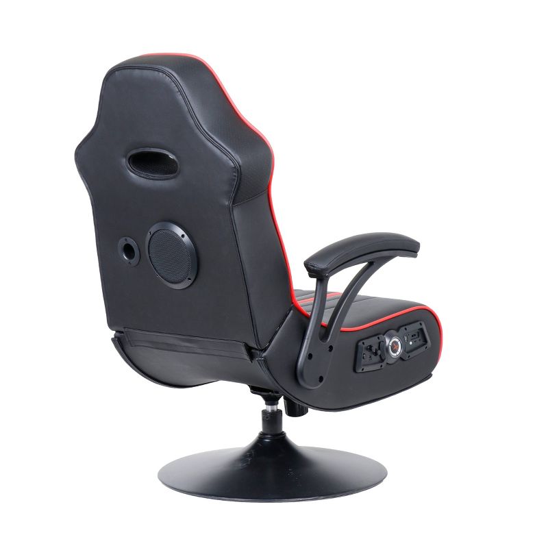 Torque Bluetooth Audio Pedestal Gaming Chair with Subwoofer Black/Red - X Rocker, 5 of 20