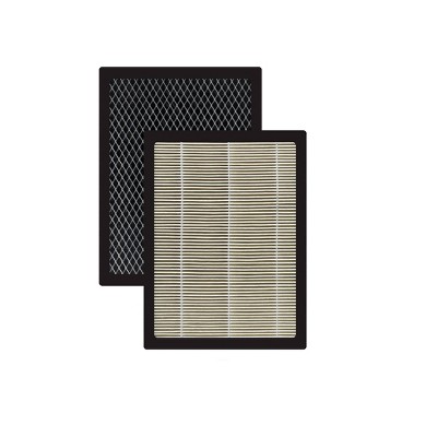 Cuisinart 2pk Combination HEPA High-Grade Active Carbon Filter Compatible Air Purifier CAP500-FPK: MERV 16, Recyclable