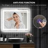 Vynxaria Modern LED Bathroom Mirror, Backlit & Front-Lit, Anti-Fog, 39"x32" - 3 of 4