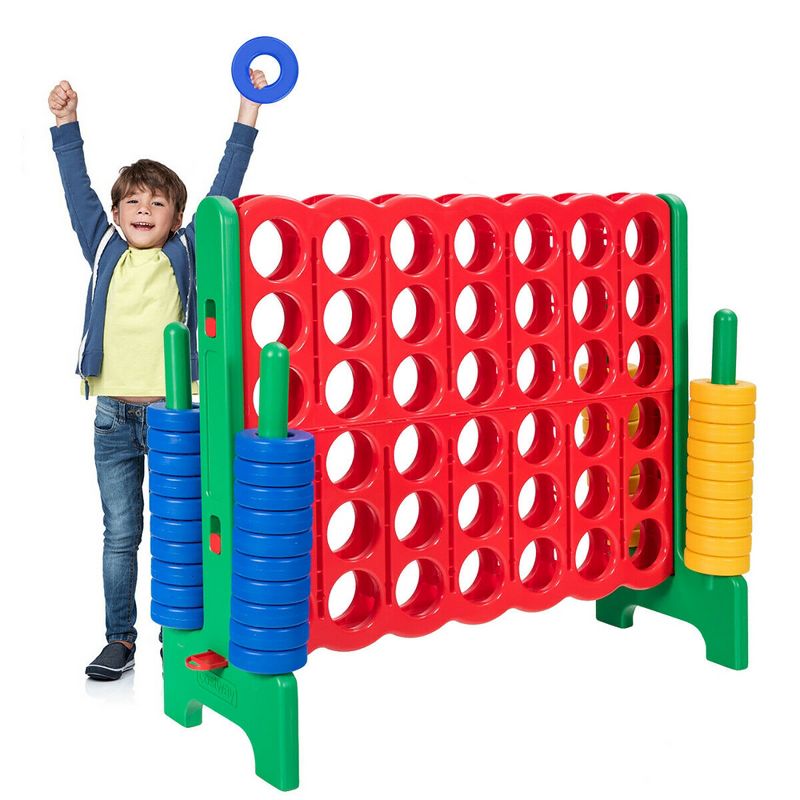 Costway Jumbo 4-to-Score 4 in A Row Giant Game Set for Family, 1 of 11