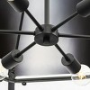 Urban Ambiance Luxury Mediterranean Indoor Chandelier,  24''H x 30"W x 30''D,  Matte Black Finish, UHP5071 - 4 of 4