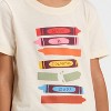 Toddler Girls' Crayons Graphic T-Shirt - Cat & Jack™ Black - 2 of 4