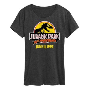 Women's - Jurassic Park - 30Th Logo Short Sleeve Graphic T-Shirt - 1 of 4