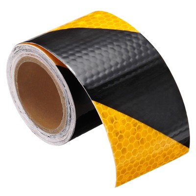 Unique Bargains Cars Waterproof Adhesive High Visibility Caution Warning  Safety Reflective Tape 10 Ft x 2-inch 1 Roll Yellow Black