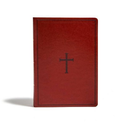 KJV Super Giant Print Reference Bible, Brown Leathertouch - Large Print by  Holman Bible Staff (Leather Bound)