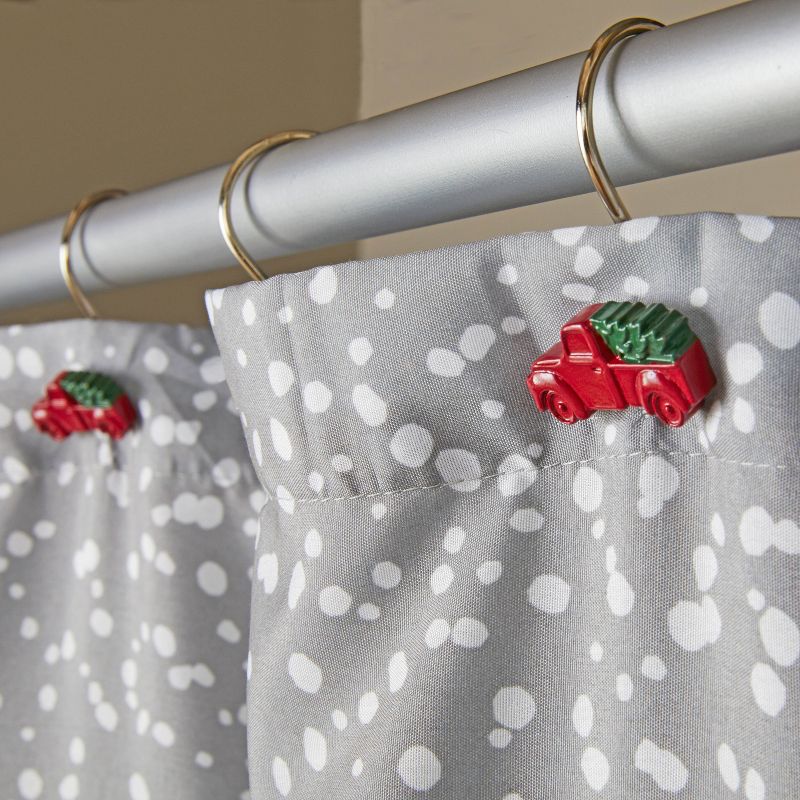 Snowy Truck Shower Curtain and Hook Set - SKL Home, 5 of 8