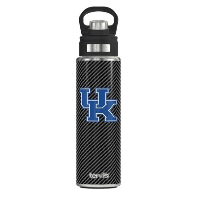 NCAA Kentucky Wildcats Carbon Fiber Wide Mouth Water Bottle - 24oz