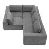 CAVINAS Modern Modular Sectional Sofa, 116*116" Modular L Shaped Sectional Sofa, Luxury Floor Couch Set, Upholstered Indoor Furniture - 4 of 4