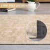 Washable Rugs for Living Room Modern Solid Area Rug Non-Slip Low Pile Bedroom Rug Soft Foldable Rug - 4 of 4