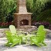 WestinTrends Malibu 5-Piece HDPE Adirondack Chair Outdoor Patio Square Table Conversation Set - 2 of 4