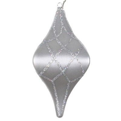 Vickerman 8" Candy Glitter Net Drop Christmas Ornament