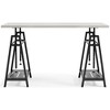 Signature Design by Ashley Casual Bayflynn Adjustable Height Desk, White - 3 of 4
