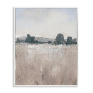 Stupell Industries Rural Autumn Grassland Field Nature Framed Giclee Art, White, 16" x 20" - 1 of 4