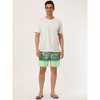 Lars Amadeus Men's Summer Color Block Shorts Drawstring Stripe Swim Beach Board Shorts - 3 of 4