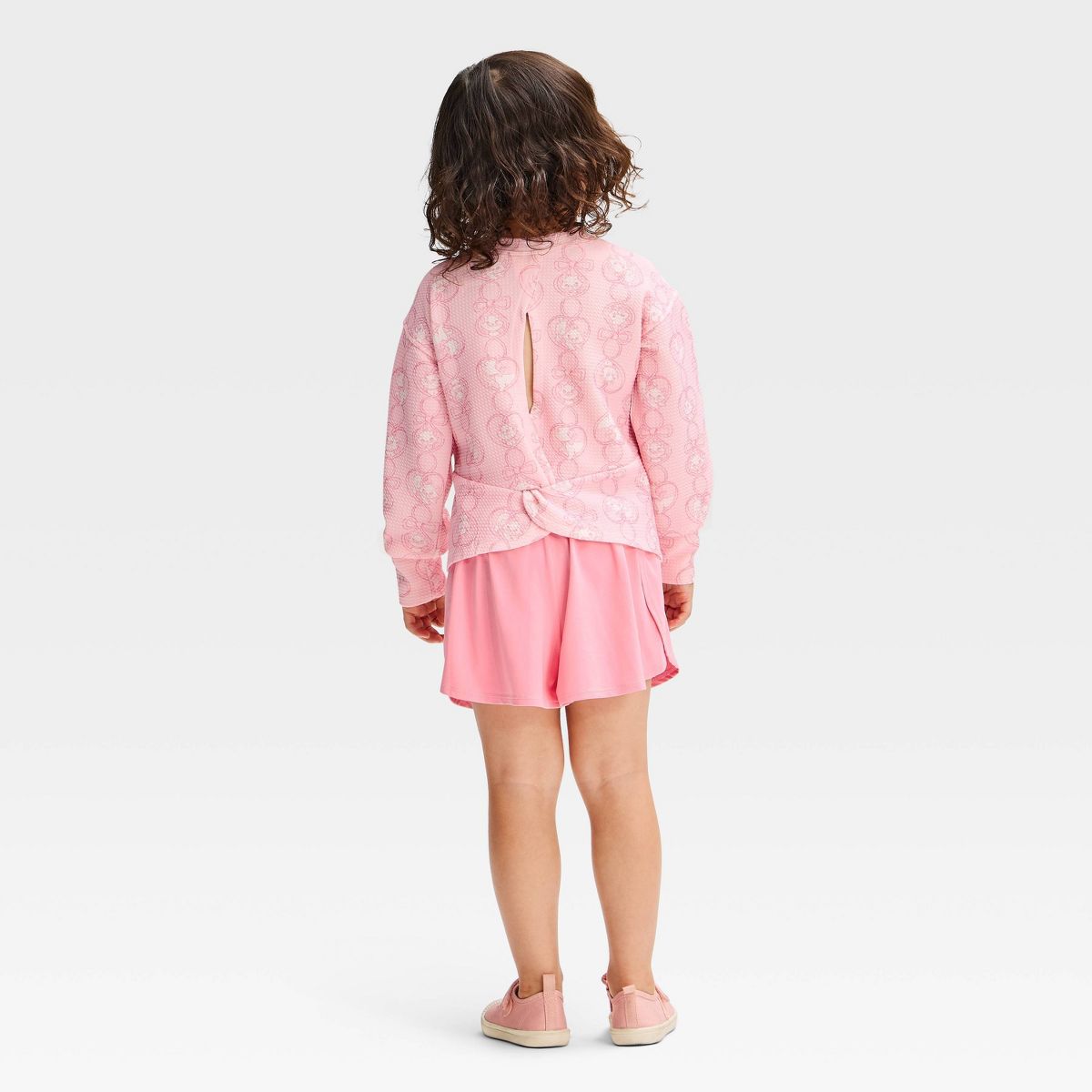 Toddler Girls' Aristocats 2pc Coquette Active Bonjour Marie Shorts Set - Pink - thumbnail 2