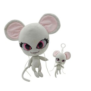 Miraculous Ladybug Kwami Plush Kit, Mon Ami, 9-Inch Plush with Resin Eyes and Lifesize 5-Inch Stuffed Toy with Matching Backpack Keychain - 1 of 4