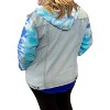 Women's Denim Jacket With Tie Dye Accents Hoodie - Sew In Love - 2 of 3