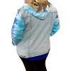 Women's Denim Jacket With Tie Dye Accents Hoodie - Sew In Love - image 2 of 3