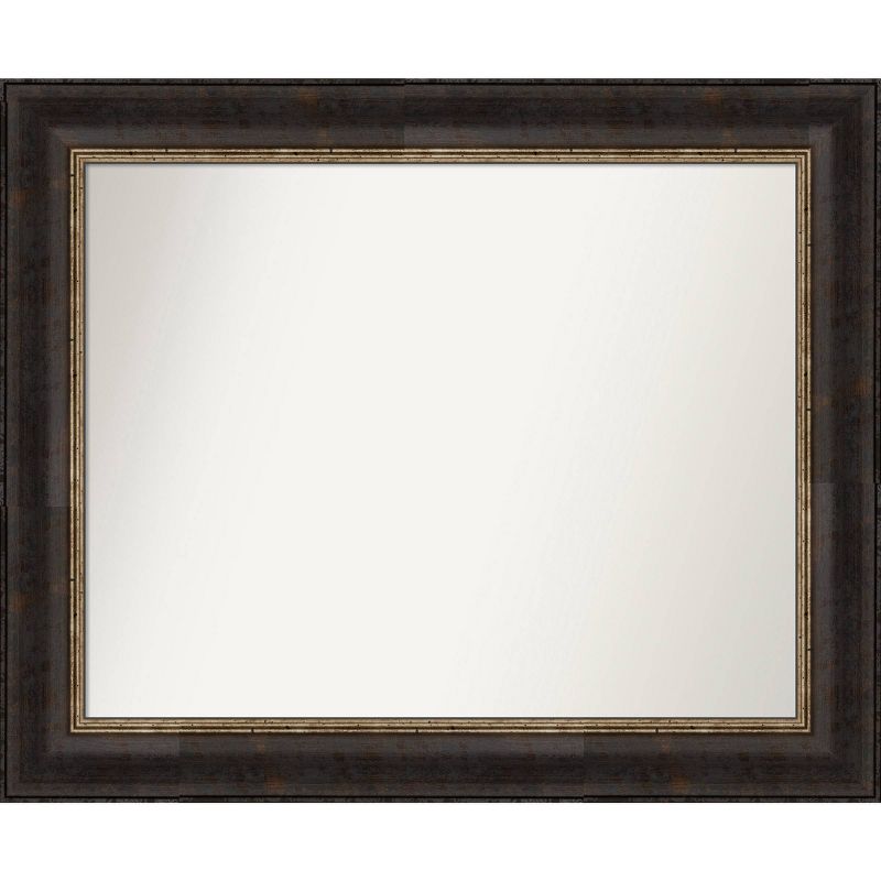 34&#34; x 28&#34; Non-Beveled Varied Black Wall Mirror - Amanti Art, 1 of 10