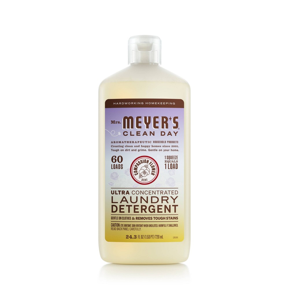 Mrs. Meyer's Clean Day Compassion Flower Ultra Concentrated Laundry Detergent - 24.3 fl oz