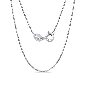 Bamboo Style Necklace Chain for Women or Men Sterling Silver Ginger Lyne Collection - 1 of 4