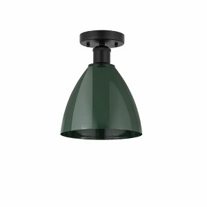Plymouth Dome - 1 Light Semi-Flush Mount In Industrial Style-11.25 Inches Tall and 7.5 Inches Wide - 1 of 1