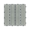 Stone Style 12" Patio Deck Tiles, DIY Interlocking, Quick Install for Porch, Poolside, Balcony, Backyard. 44pcs Red Brown - 3 of 4