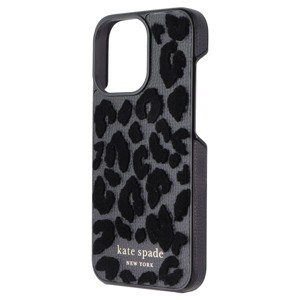 Kate Spade New York Wrap Case for iPhone 13 Pro - Leopard Flocked - 1 of 1