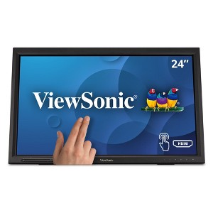 ViewSonic TD2423D 24 Inch 1080p 10-Point Multi IR Touch Screen Monitor with Eye Care HDMI, VGA, USB Hub and DisplayPort - 1 of 4