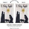 Evergreen Nativity Silhouette Garden Linen Flag - 4 of 4