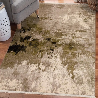 Luxe Weavers Modern Abstract Fringe Area Rug