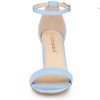 Allegra K Women's Adjustable Buckle Ankle Strap High Chunky Heels Sandals - 2 of 4