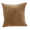 HomeRoots 18" Beige and Brown Poly Cotton Blend Throw Pillow with Embroidery and applique - 4 of 4