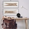 Stupell Industries Minimal Laundry Clothespins 2pc Framed Giclee Art Set, Gray, 30" x 13" - 3 of 4