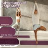 Fitvids 1/2-Inch Thick High Density Foam Exercise Yoga Mat with Carrying Strap, For Cushioning The Body Against Hard Floors, Deep Wine - 4 of 4