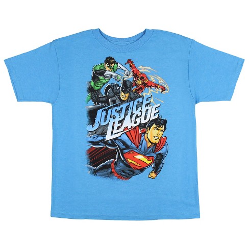 Seven Times Six DC Comics Boys' Justice League Unified Superhero Action Scene T-Shirt - image 1 of 3