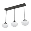Hunter Fans 31.5" Saddle Creek Ceiling Light Noble Bronze Finish - 3 Bulb Dimmable Linear Cluster for Indoor Spaces - 4 of 4
