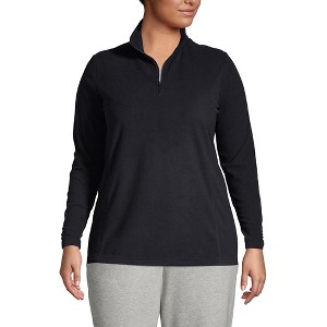 Lands' End Women's Anyweather Fleece Quarter Zip Pullover - 1 of 4